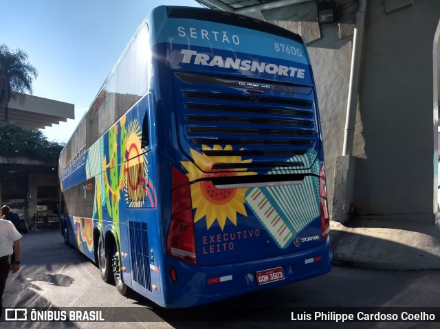 Transnorte - Transporte e Turismo Norte de Minas 87600 na cidade de Belo Horizonte, Minas Gerais, Brasil, por Luis Philippe Cardoso Coelho. Número da foto: #6670760.