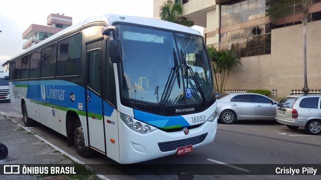 Unimar Transportes 18052 na cidade de Vila Velha, Espírito Santo, Brasil, por Crislye Pilly. ID da foto: 6672780.