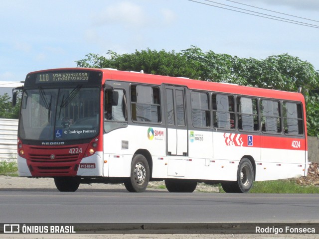 Real Alagoas de Viação 4224 na cidade de Maceió, Alagoas, Brasil, por Rodrigo Fonseca. ID da foto: 6671293.