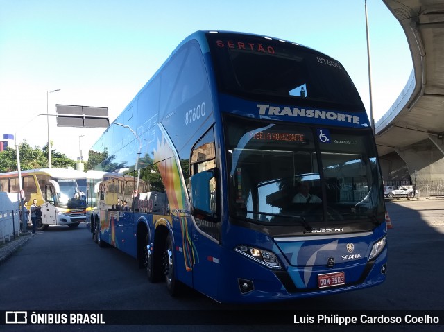 Transnorte - Transporte e Turismo Norte de Minas 87600 na cidade de Belo Horizonte, Minas Gerais, Brasil, por Luis Philippe Cardoso Coelho. ID da foto: 6670763.