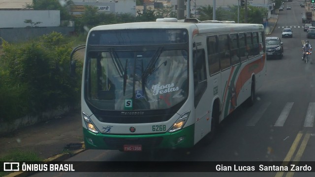 Empresa de Transportes Andorinha 6268 na cidade de Presidente Prudente, São Paulo, Brasil, por Gian Lucas  Santana Zardo. ID da foto: 6673895.