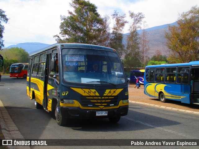 Buses Portus 07 na cidade de Rinconada, Los Andes, Valparaíso, Chile, por Pablo Andres Yavar Espinoza. Número da foto: #6673146.