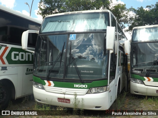 Empresa Gontijo de Transportes 11680 na cidade de Belo Horizonte, Minas Gerais, Brasil, por Paulo Alexandre da Silva. ID da foto: 6675565.