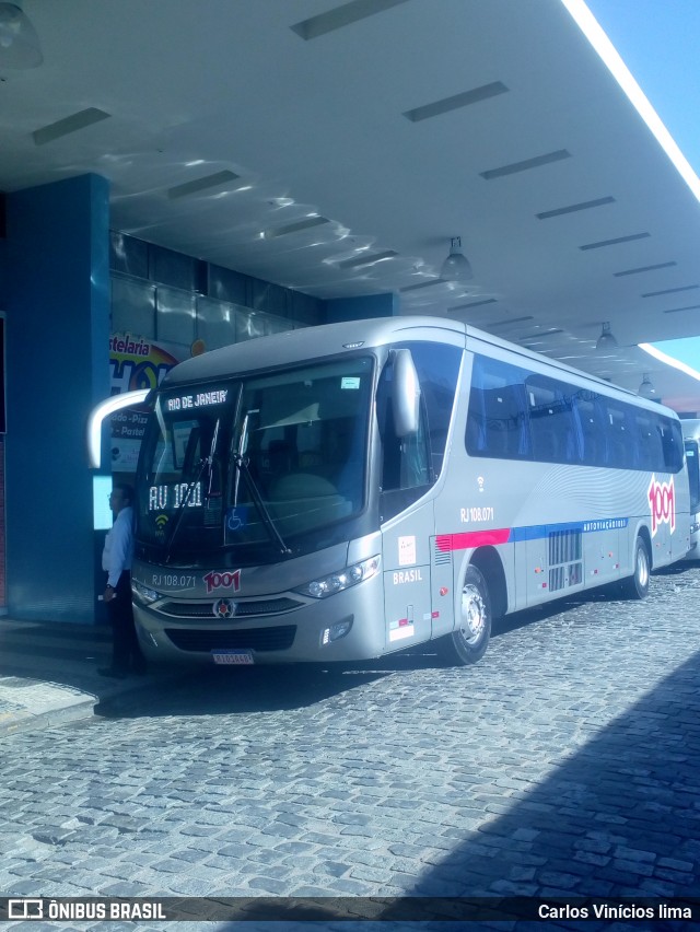 Auto Viação 1001 RJ 108.071 na cidade de Araruama, Rio de Janeiro, Brasil, por Carlos Vinícios lima. ID da foto: 6674482.