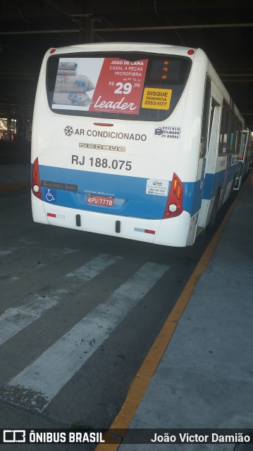 Viação Nossa Senhora da Penha RJ 188.075 na cidade de Nova Iguaçu, Rio de Janeiro, Brasil, por João Victor Damião. ID da foto: 6674503.