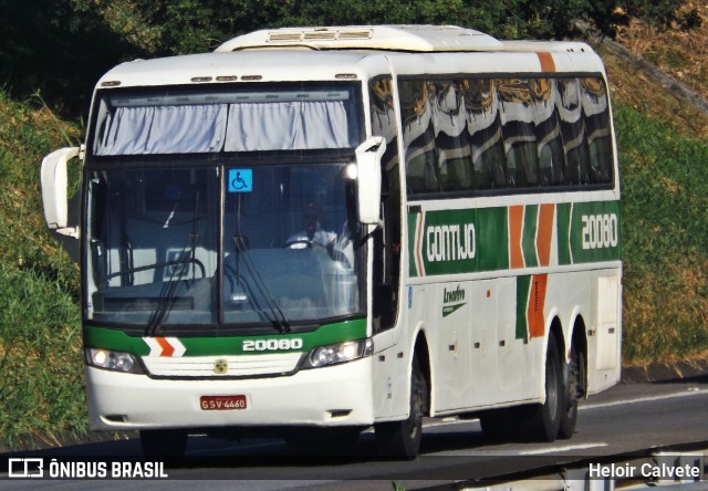 Empresa Gontijo de Transportes 20080 na cidade de Três Rios, Rio de Janeiro, Brasil, por Heloir Calvete. Número da foto: #6679121.