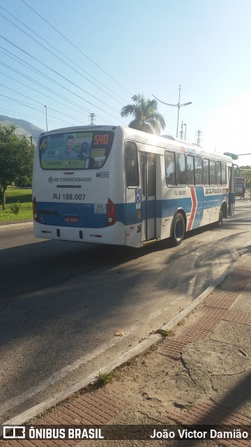 Viação Nossa Senhora da Penha RJ 188.007 na cidade de Nova Iguaçu, Rio de Janeiro, Brasil, por João Victor Damião. Número da foto: #6677777.