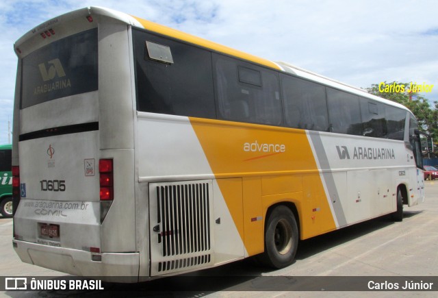 Viação Araguarina 10605 na cidade de Goiânia, Goiás, Brasil, por Carlos Júnior. Número da foto: #6677780.