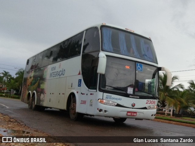 Viação Nova Integração 2306 na cidade de Ji-Paraná, Rondônia, Brasil, por Gian Lucas  Santana Zardo. ID da foto: 6677273.