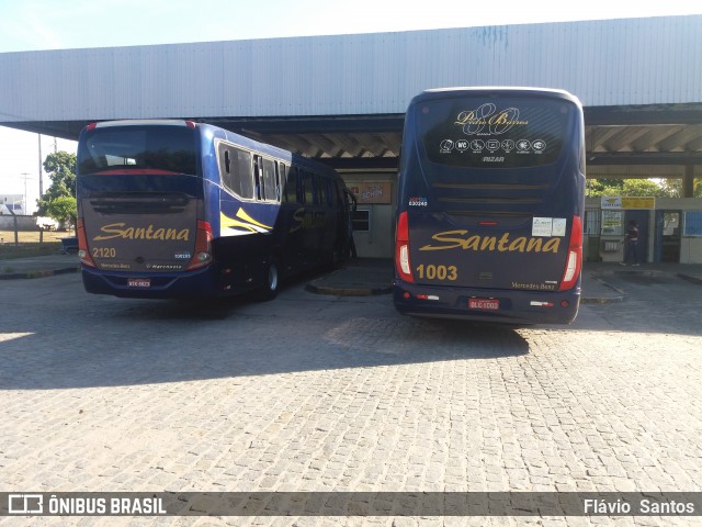 Empresas de Transportes Santana e São Paulo 1003 na cidade de Cruz das Almas, Bahia, Brasil, por Flávio  Santos. Número da foto: #6676481.