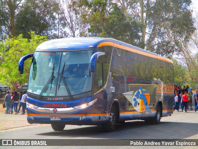 Buses Ahumada 728 na cidade de Rinconada, Los Andes, Valparaíso, Chile, por Pablo Andres Yavar Espinoza. Número da foto: #6676400.