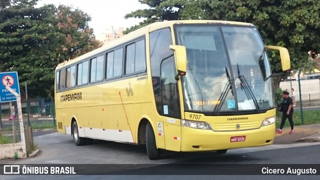 Viação Itapemirim 9707 na cidade de Ribeirão Preto, São Paulo, Brasil, por Cicero Augusto. ID da foto: 6676685.