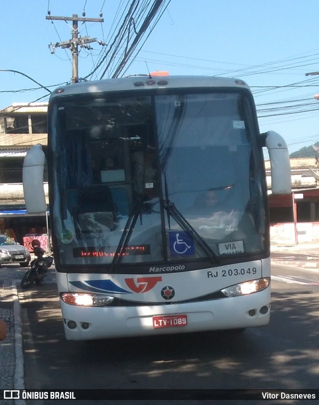 Viação Teresópolis RJ 203.049 na cidade de Guapimirim, Rio de Janeiro, Brasil, por Vitor Dasneves. Número da foto: #6676451.