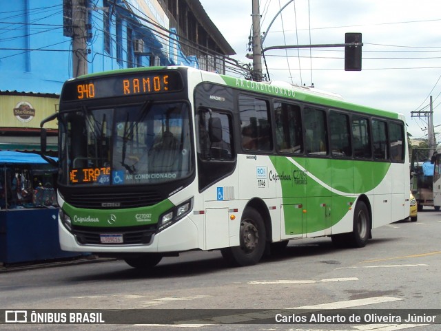 Caprichosa Auto Ônibus C27097 na cidade de Rio de Janeiro, Rio de Janeiro, Brasil, por Carlos Alberto de Oliveira Júnior. ID da foto: 6678335.