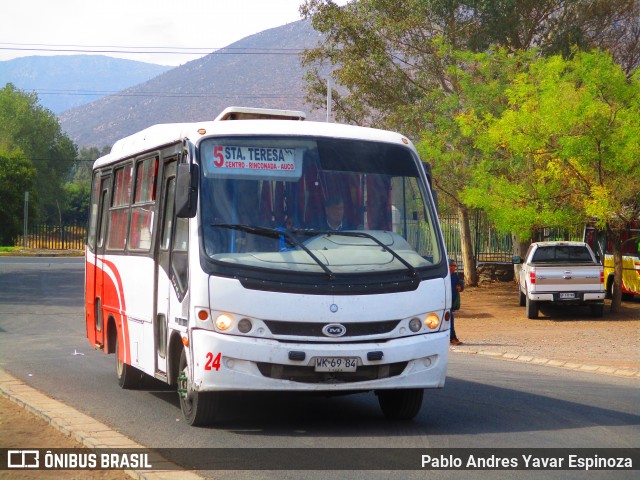 Buses VerArcos 24 na cidade de Rinconada, Los Andes, Valparaíso, Chile, por Pablo Andres Yavar Espinoza. Número da foto: #6676395.