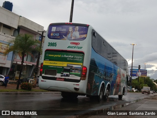 Eucatur - Empresa União Cascavel de Transportes e Turismo 3905 na cidade de Ji-Paraná, Rondônia, Brasil, por Gian Lucas  Santana Zardo. ID da foto: 6677279.