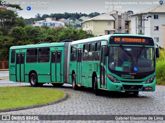 Auto Viação Mercês MR106 na cidade de Curitiba, Paraná, Brasil, por Gabriel Giacomin de Lima. Número da foto: #6678753.