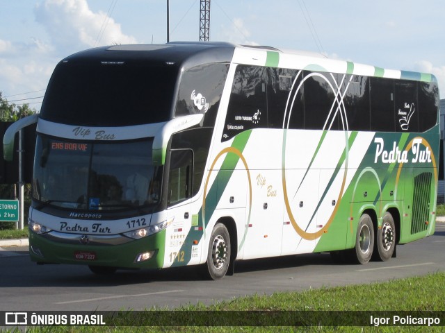 Pedra Tur Transportes e Turismo 1712 na cidade de Divinópolis, Minas Gerais, Brasil, por Igor Policarpo. ID da foto: 6680940.