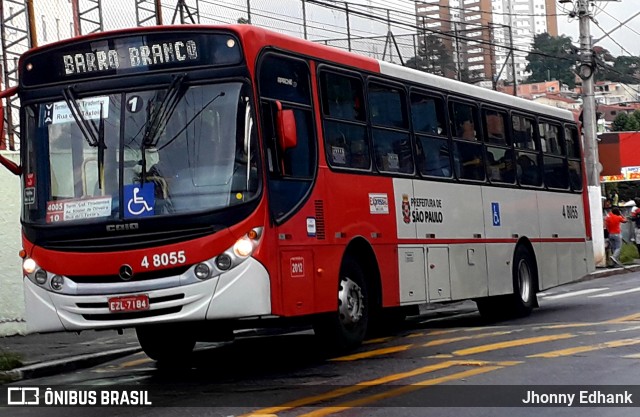 Express Transportes Urbanos Ltda 4 8055 na cidade de São Paulo, São Paulo, Brasil, por Jhonny Edhank. Número da foto: #6680267.