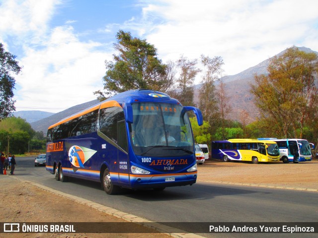 Buses Ahumada 1002 na cidade de Rinconada, Los Andes, Valparaíso, Chile, por Pablo Andres Yavar Espinoza. ID da foto: 6679341.