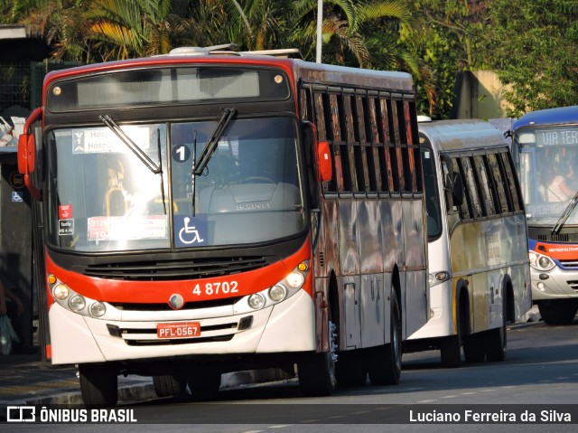 Express Transportes Urbanos Ltda 4 8702 na cidade de São Paulo, São Paulo, Brasil, por Luciano Ferreira da Silva. ID da foto: 6679798.