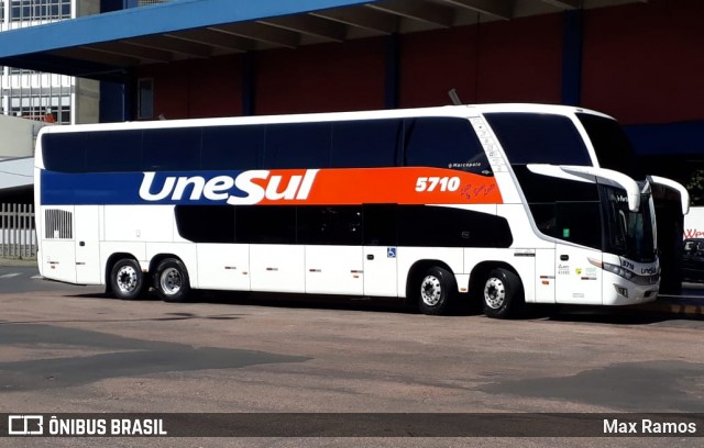 Unesul de Transportes 5710 na cidade de Porto Alegre, Rio Grande do Sul, Brasil, por Max Ramos. ID da foto: 6680462.