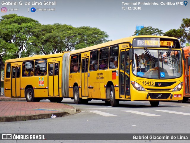 Leblon Transporte de Passageiros 15415 na cidade de Curitiba, Paraná, Brasil, por Gabriel Giacomin de Lima. ID da foto: 6683777.