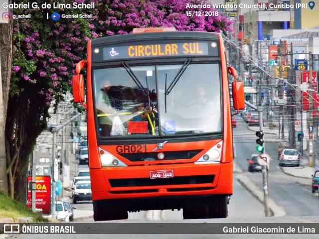 Viação Cidade Sorriso GR021 na cidade de Curitiba, Paraná, Brasil, por Gabriel Giacomin de Lima. ID da foto: 6683798.