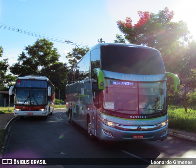 Viação Garcia 8414 na cidade de Ribeirão Preto, São Paulo, Brasil, por Leonardo Gimenes . ID da foto: 6683151.