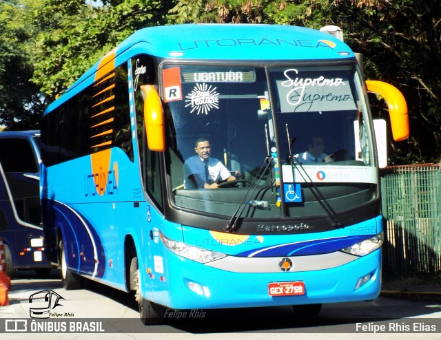 Litorânea Transportes Coletivos 5985 na cidade de São Paulo, São Paulo, Brasil, por Felipe Rhis Elias. ID da foto: 6686190.