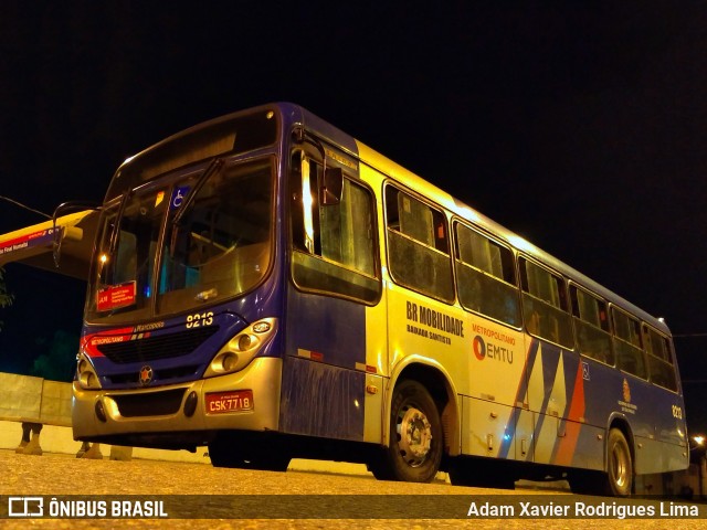 BR Mobilidade Baixada Santista 8213 na cidade de São Vicente, São Paulo, Brasil, por Adam Xavier Rodrigues Lima. ID da foto: 6684505.