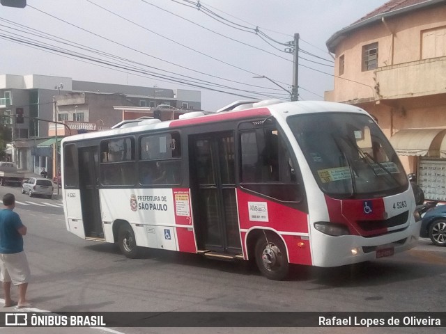 Allibus Transportes 4 5263 na cidade de São Paulo, São Paulo, Brasil, por Rafael Lopes de Oliveira. Número da foto: #6685985.