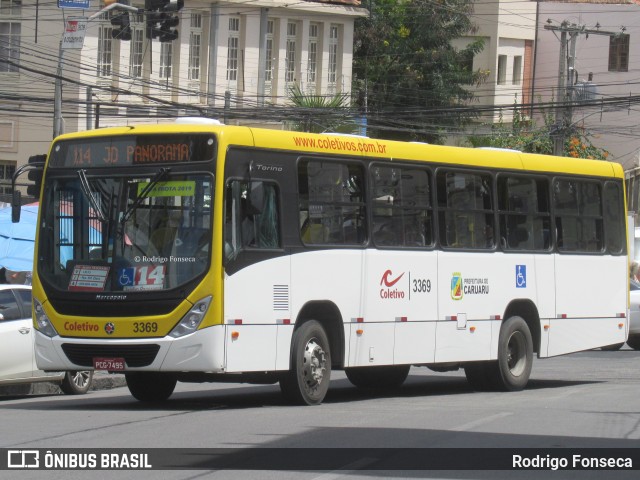 Coletivo Transportes 3369 na cidade de Caruaru, Pernambuco, Brasil, por Rodrigo Fonseca. ID da foto: 6685639.