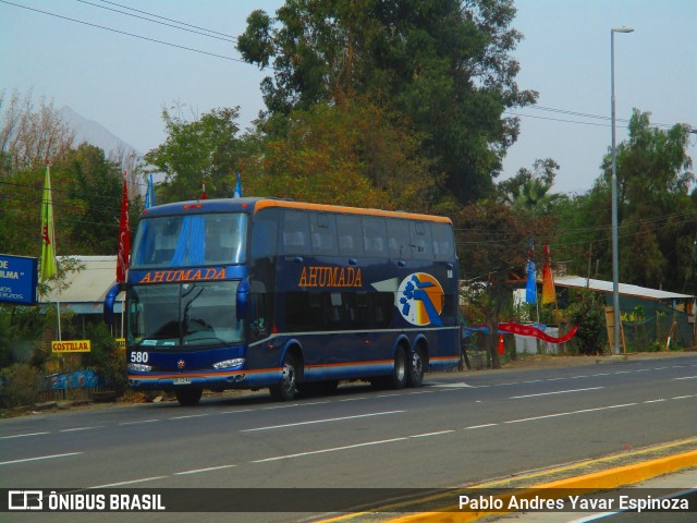 Buses Ahumada 580 na cidade de Rinconada, Los Andes, Valparaíso, Chile, por Pablo Andres Yavar Espinoza. ID da foto: 6684483.