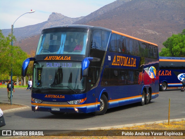 Buses Ahumada 755 na cidade de Rinconada, Los Andes, Valparaíso, Chile, por Pablo Andres Yavar Espinoza. ID da foto: 6684432.