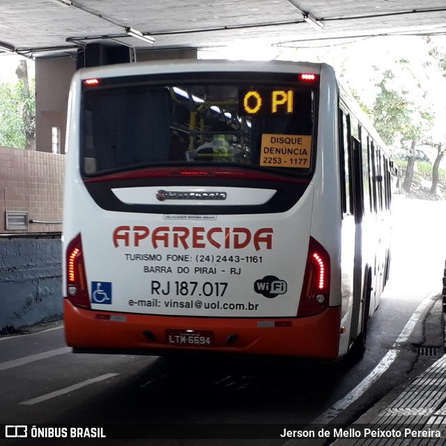 VINSAL - Viação Nossa Senhora Aparecida RJ 187.017 na cidade de Volta Redonda, Rio de Janeiro, Brasil, por Jerson de Mello Peixoto Pereira. Número da foto: #6685821.