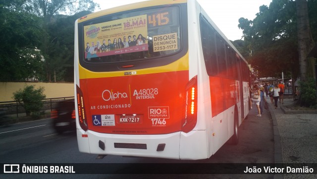 Auto Viação Alpha A48028 na cidade de Rio de Janeiro, Rio de Janeiro, Brasil, por João Victor Damião. Número da foto: #6686981.