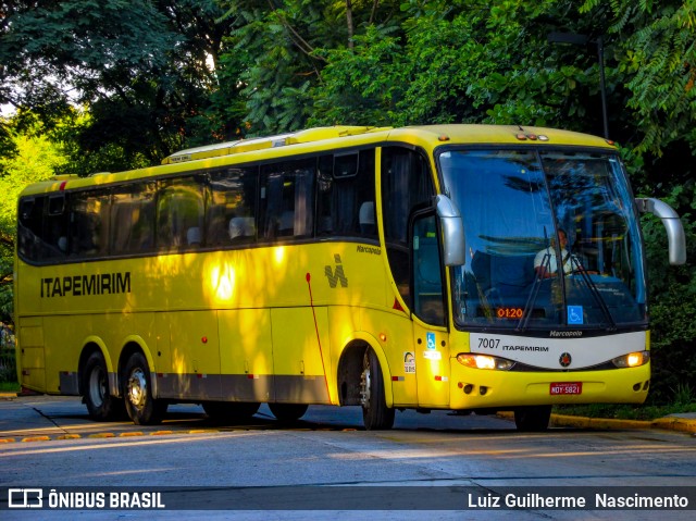 Viação Itapemirim 7007 na cidade de São Paulo, São Paulo, Brasil, por Luiz Guilherme  Nascimento. ID da foto: 6688551.