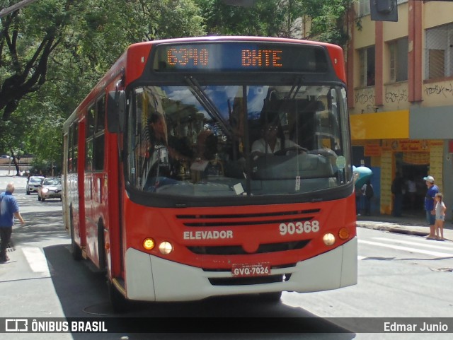 Saritur - Santa Rita Transporte Urbano e Rodoviário 90368 na cidade de Belo Horizonte, Minas Gerais, Brasil, por Edmar Junio. ID da foto: 6687614.
