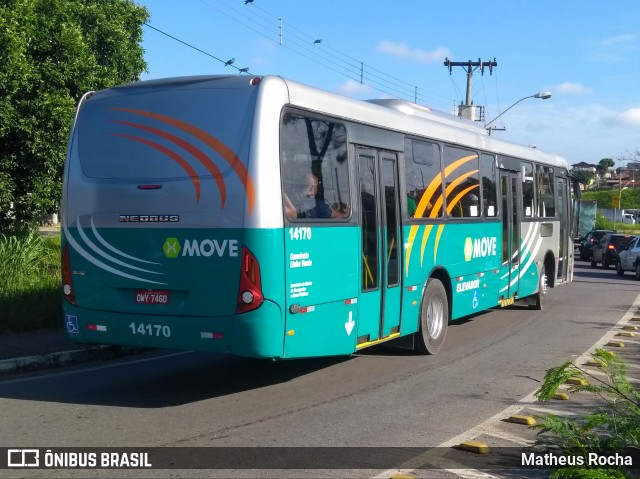 Expresso Unir 14170 na cidade de Contagem, Minas Gerais, Brasil, por Matheus Rocha. Número da foto: #6687149.