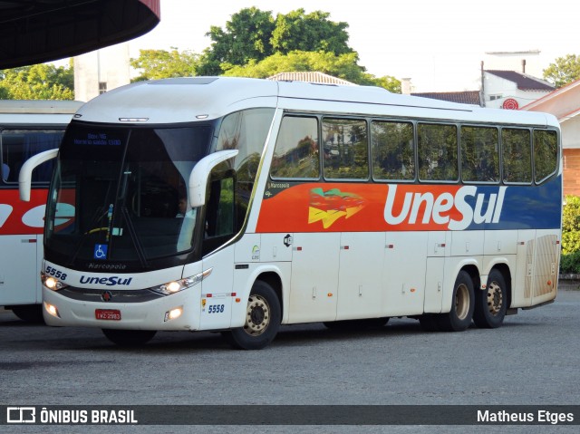 Unesul de Transportes 5558 na cidade de Santa Maria, Rio Grande do Sul, Brasil, por Matheus Etges. ID da foto: 6688765.