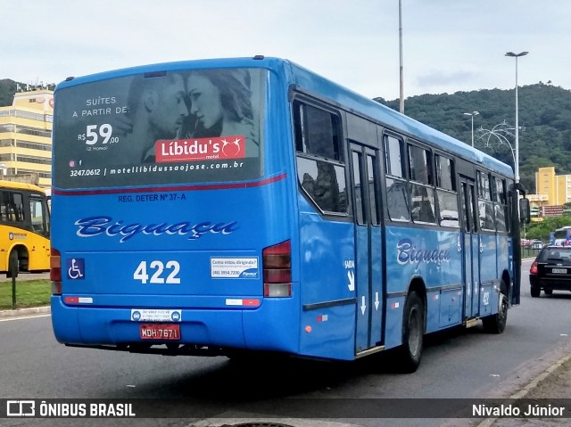 Biguaçu Transportes Coletivos Administração e Participação 422 na cidade de Florianópolis, Santa Catarina, Brasil, por Nivaldo Júnior. ID da foto: 6688423.