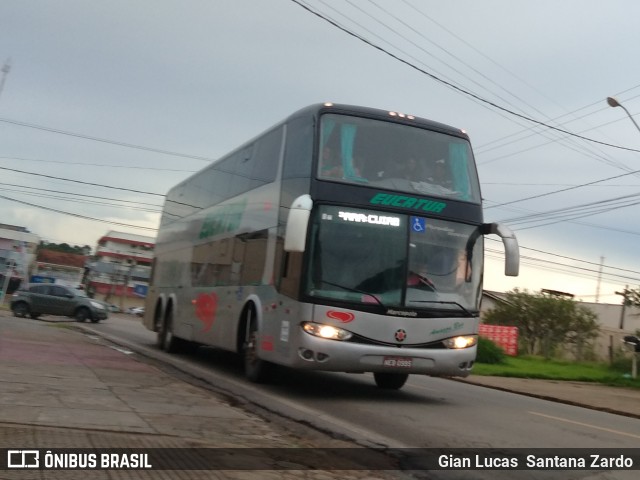 Eucatur - Empresa União Cascavel de Transportes e Turismo 4535 na cidade de Ji-Paraná, Rondônia, Brasil, por Gian Lucas  Santana Zardo. ID da foto: 6689901.