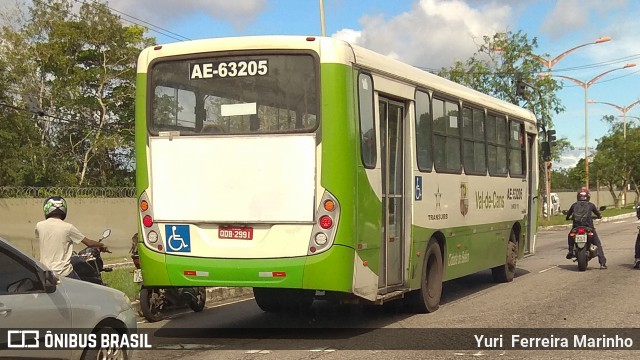 Transurb AE-63205 na cidade de Belém, Pará, Brasil, por Yuri Ferreira Marinho. ID da foto: 6690300.