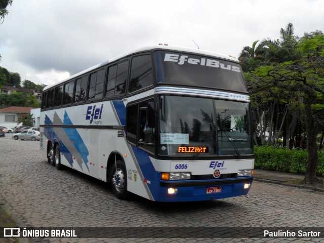 Efel Viagens 6006 na cidade de Joinville, Santa Catarina, Brasil, por Paulinho Sartor. Número da foto: #6691375.