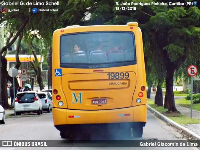 Araucária Transportes Coletivos 19899 na cidade de Curitiba, Paraná, Brasil, por Gabriel Giacomin de Lima. Número da foto: #6691157.