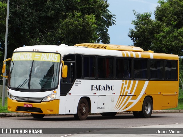 Viação Paraíso 3010 na cidade de Palmas, Tocantins, Brasil, por João Victor. Número da foto: #6620438.