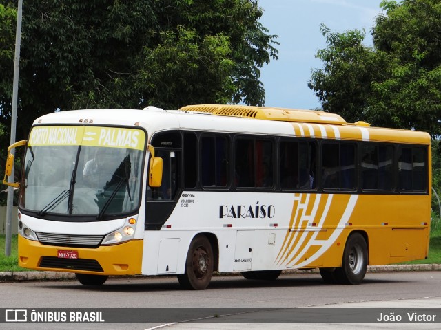 Viação Paraíso 3010 na cidade de Palmas, Tocantins, Brasil, por João Victor. ID da foto: 6620438.