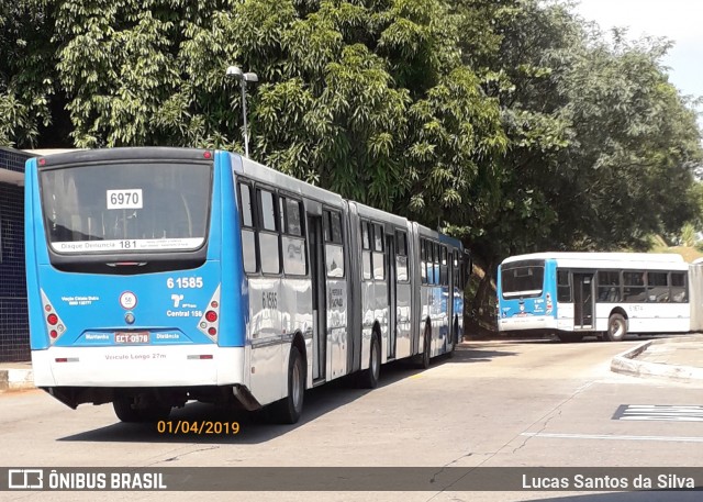 Viação Cidade Dutra 6 1585 na cidade de São Paulo, São Paulo, Brasil, por Lucas Santos da Silva. ID da foto: 6619253.