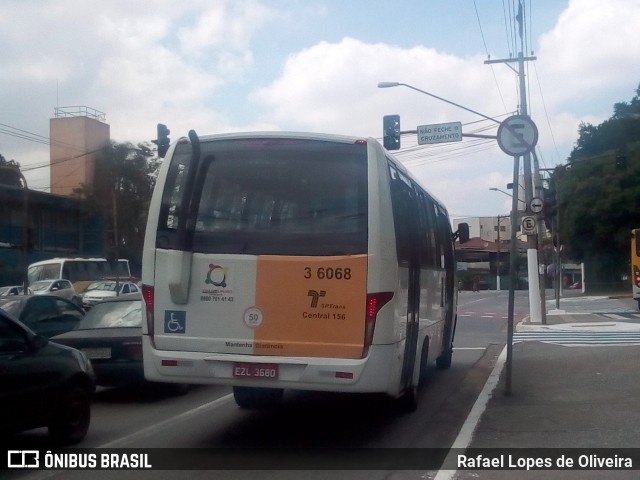 Transunião Transportes 3 6068 na cidade de São Paulo, São Paulo, Brasil, por Rafael Lopes de Oliveira. ID da foto: 6619488.